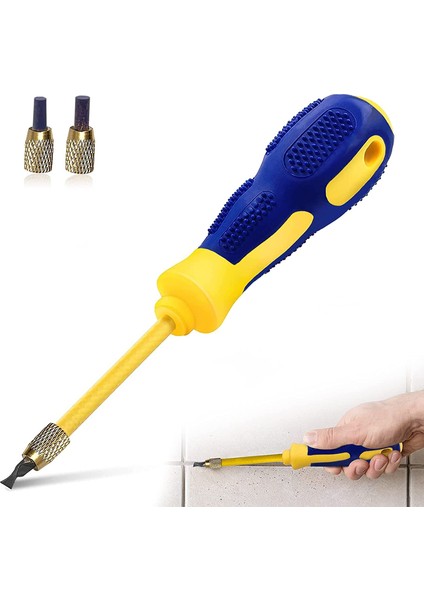 In 1 Fayans Harç Sökücü Harç Kazıma Tırmık Aracı 2 Karbür Alaşımlı Kafa Harç Sökücü Kazıyıcı (0.8mm,2mm,3mm,4mm) (Yurt Dışından) fırsatları