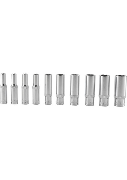 11 Adet 1/4 Inç Sürücü Derin Lokma Seti Soket Hex Onarım Aracı (Yurt Dışından)