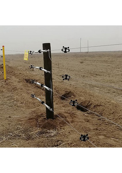 Namuny Plastik Elektronik Çit Teli Gergi Hayvancılık Elektrikli Çit Teli Taşınabilir Bant Sıkıştırıcılar Çiftlik Aksesuarları Için 24 Adet (Yurt Dışından)