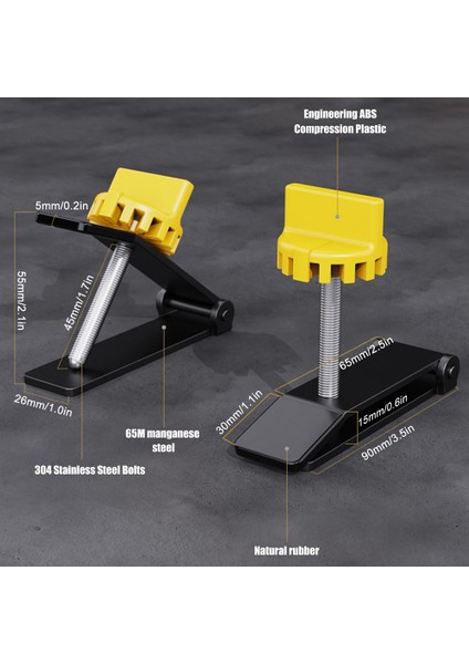 Kaldırma Yüksekliği Konumlayıcısını Ayarlayın-1x Fayans Yüksekliği Regülatörü-Siyah&sarı (Yurt Dışından) modelleri