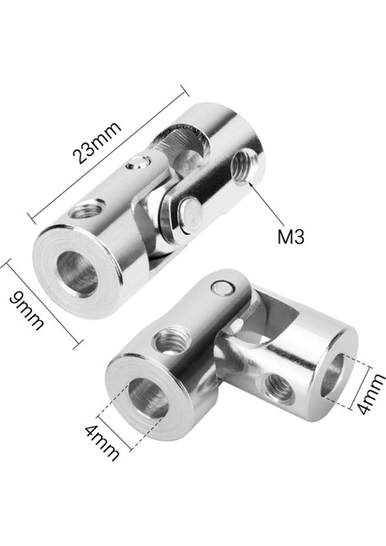 4 Paket 4mm Ila 4mm Çelik Üniversal Bağlantı Dönebilen Model Dıy Motor (Yurt Dışından)