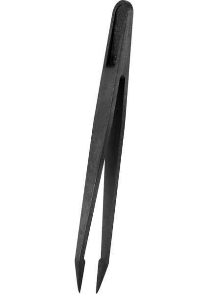Hyqzltca 40 Adet Siyah Plastik Uç Başlıklı Anti Statik Cımbız 12CM Uzunluk (Yurt Dışından)
