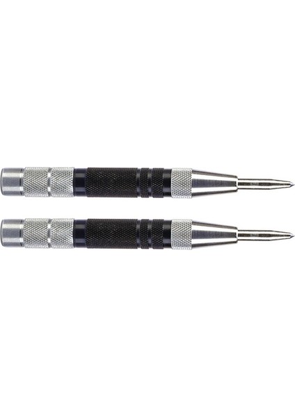 2x Süper Güçlü Otomatik Merkez Zımbası ve Genel Otomatik Merkez Zımbası Ayarlanabilir Yaylı Metal Matkap Aleti (Yurt Dışından)