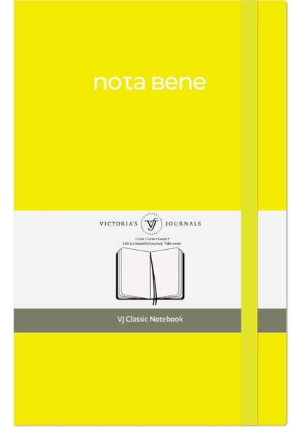 Nota Bene Classic Sert Kapak Defter, 13X21 Cm, Çizgili