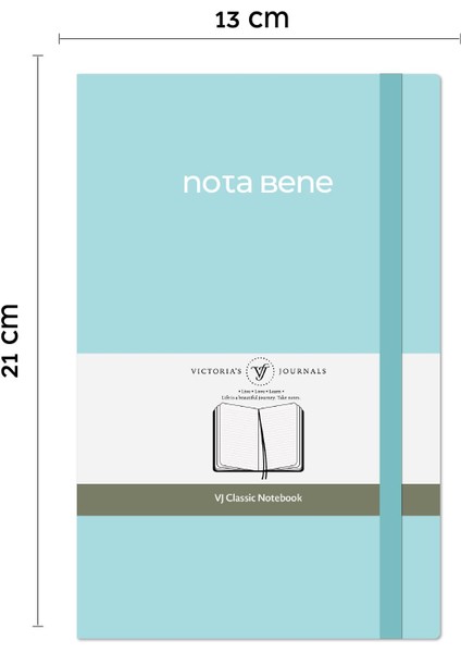 Nota Bene Classic Sert Kapak Defter, 13X21 Cm, Çizgili fiyatları