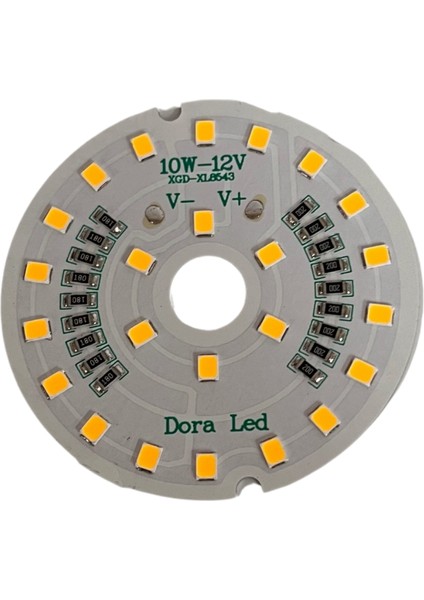 12Volt 10Watt Smd 5630 Ledli Led Modül Gün Işığı 10mm Delik Çaplı 12V 10W Avize Ledi 56mm