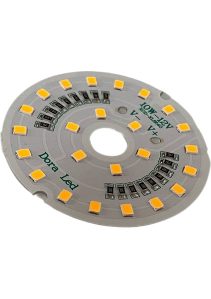 12Volt 10Watt Smd 5630 Ledli Led Modül Gün Işığı 10mm Delik Çaplı 12V 10W Avize Ledi 56mm