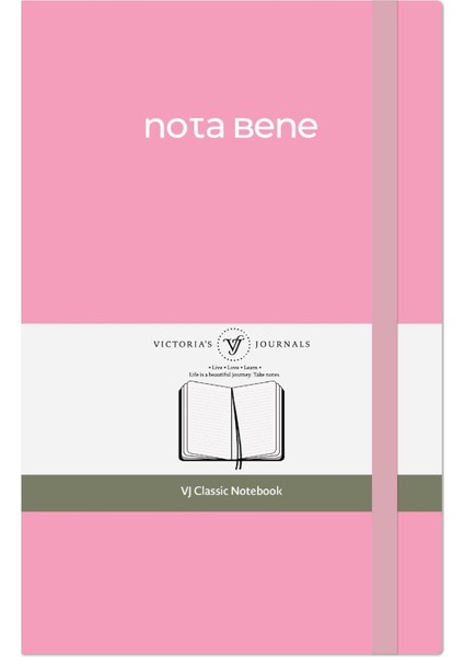 Nota Bene Classic Sert Kapak Defter, 13X21 Cm, Çizgili