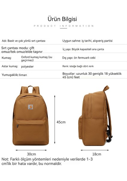 Günlük Carhartt Jane Öğrenci Çantası (Yurt Dışından) fiyatları