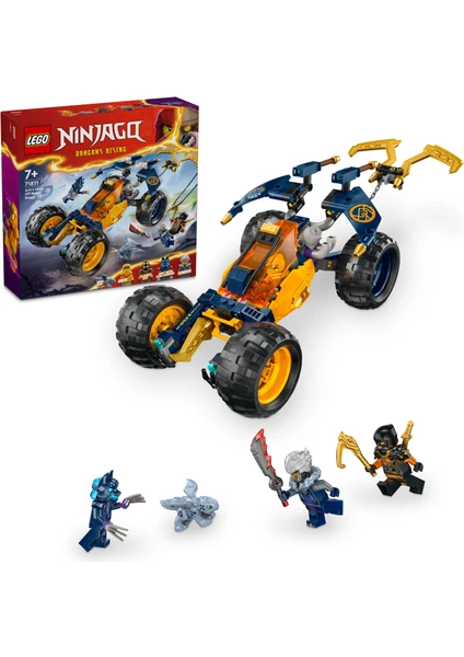 LEGO® NINJAGO® Arin'in Ninja Arazi Buggy Arabası 71811 - 7 Yaş ve Üzeri Çocuklar için 3 Ninja Minifigürü İçeren Yaratıcı Oyuncak Yapım Seti (267 Parça)