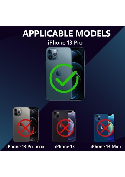 Iphone 13 Pro Için Ekran Koruyucu 12FT Askeri Dayanıklı IP68 Telefon Kılıfı (Yurt Dışından)