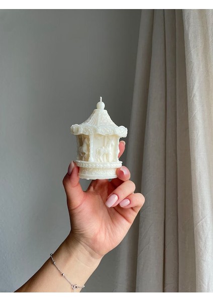 Candle House %100 Soya Mumu Atlı Karınca Dekoratif Mum