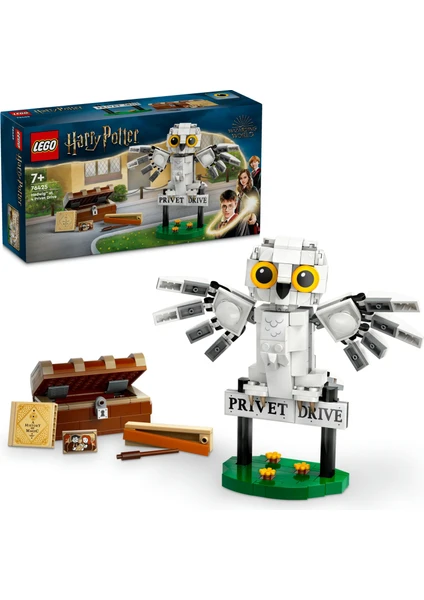 LEGO® Harry Potter™ Hedwig, Privet Drive 4 Numara'da 76425 - 7 Yaş ve Üzeri Harry Potter Hayranları Için Koleksiyonluk Yaratıcı Oyuncak Yapım Seti (336 Parça)