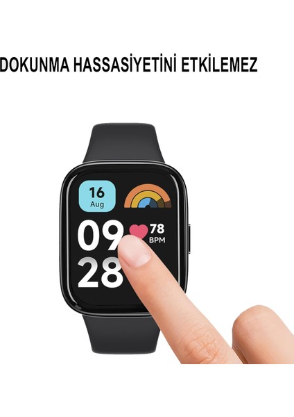 Xiaomi Redmi Watch 3 Active 1.83" Ekran Koruyucu 3D Kavisli Full Kaplama Pmma