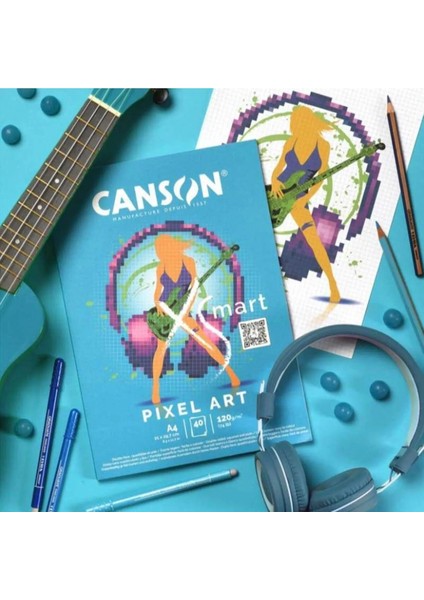 Xsmart Pıxel Art A4 120G 40 Sayfa
