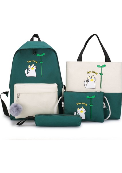 Öğrenci Okul Çantası Dört Parçalı Sırt Çantası (Yurt Dışından)