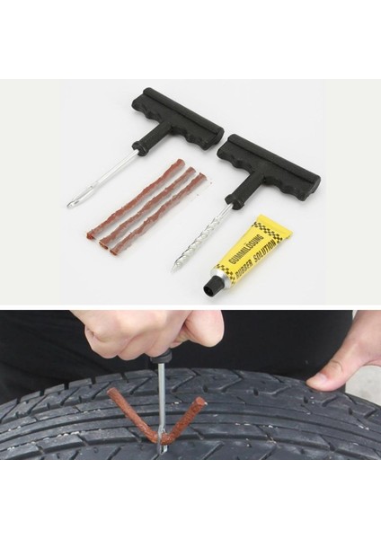 6 Parça Araba Motosiklet Otomobil Bisiklet Lastik Tamir Kiti Araç Bakım Seti (4172)