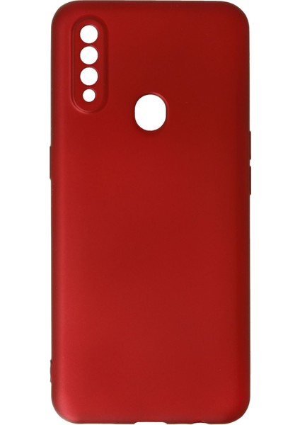 Oppo A31 Kılıf Premium Rubber Silikon - Bordo