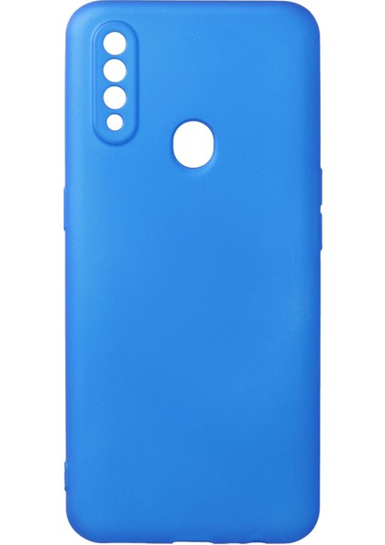 Oppo A31 Kılıf Premium Rubber Silikon - Mavi