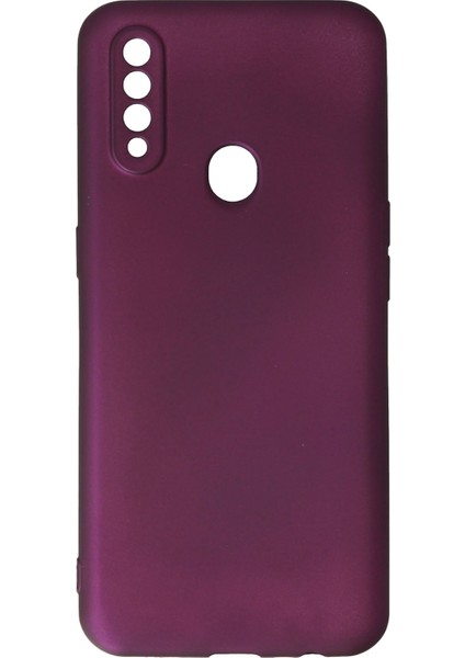 Oppo A31 Kılıf Premium Rubber Silikon - Mürdüm