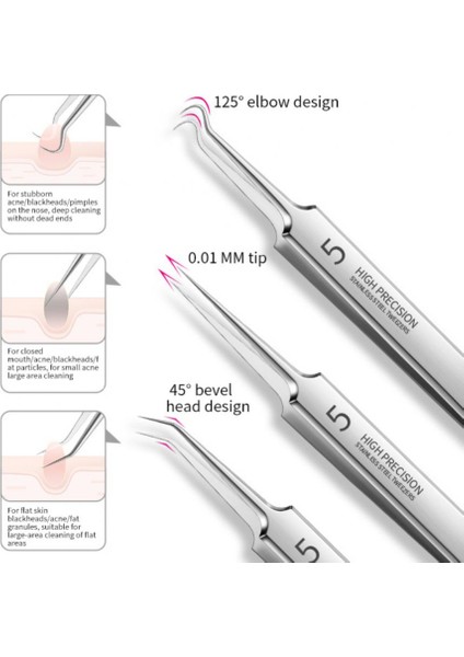 Ultra-Ince No. 5 Klip Cımbız Güzellik Araçları Iğnesi (Yurt Dışından) fırsatları