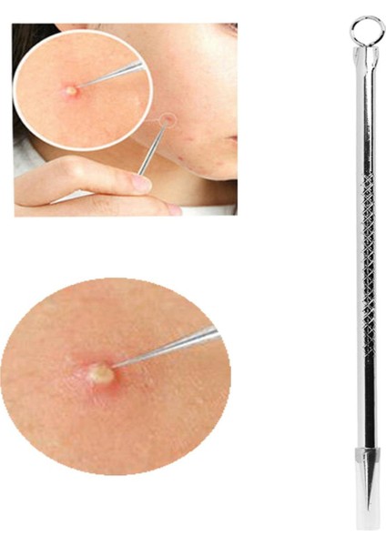 1 Gümüş Çelik Iğne Temizleme Aracı Cilt Temizleyici Yüz Cilt Bakımı (Yurt Dışından)