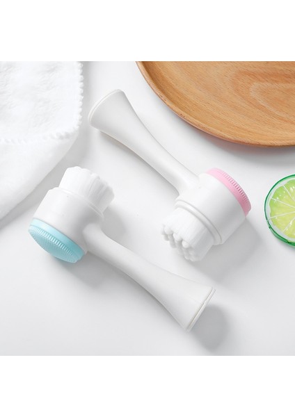 3D Yüz Temizleme Masaj Fırçaları Yüz Yıkama Ürünü Cilt Bakımı Aracı Çift Taraflı Silikon Yüz Temizleme Fırçası Taşınabilir (Yurt Dışından) modelleri