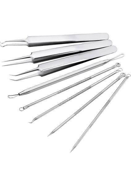 8/5 Adet Paslanmaz Çelik Temizleme Kiti Iğneler Kozmetik Yüz Temizleme Aracı (Yurt Dışından) indirimleri