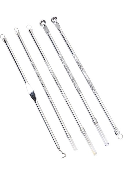 5 Adet Paslanmaz Çelik Çift Kafa Setleri Yüz Iğne Cilt Bakımı Araçları (Yurt Dışından) modelleri