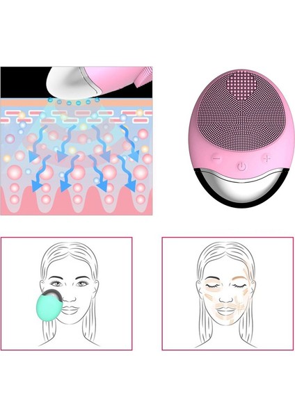 Bambu Kömür Silikon Yüz Temizleme Cihazı USB Elektrikli Gözenek Temizleme (Yurt Dışından) fırsatları