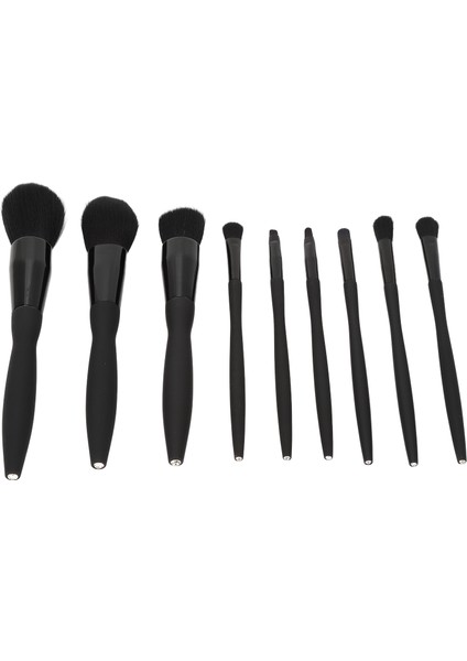 Hao Kan 9 Adet Makyaj Fırça Seti Yumuşak Çalı Komple Siyah Kozmetik Aracı Acemi Kadınlar Için (Yurt Dışından) modelleri