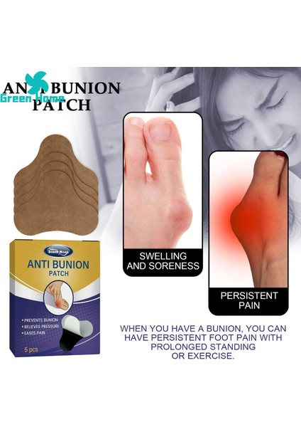 Yeşil Ev Ayak Başparmak Çıkartması Ince Işçilik Düzeltici Ayak Bakım Yaması (Yurt Dışından) indirimleri