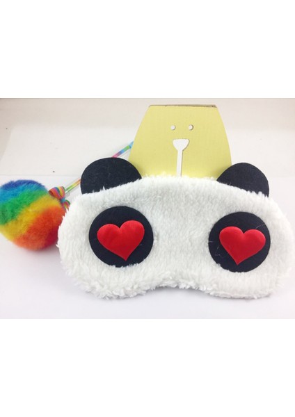 1Pc Sevimli Yüz Beyaz Panda Göz Maskesi Siperliği Gölgeleme Uyku Pamuk Gözlük Göz Maskesi Uyku Maskesi Göz Kapağı （B） (Yurt Dışından) fiyatları