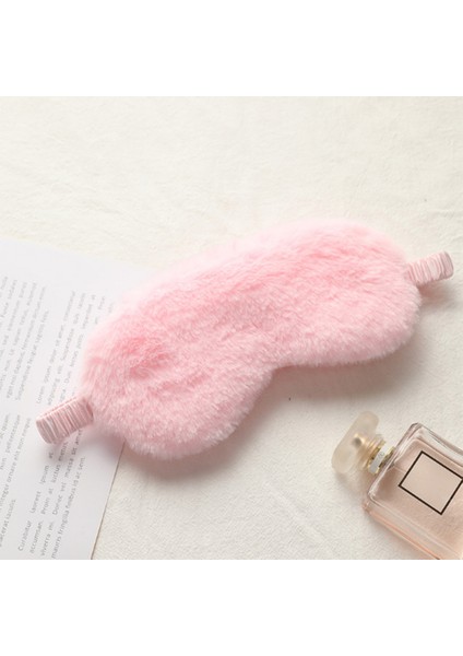 Yumuşak Peluş Uyku Göz Kapağı Maskesi Uyku Maskesi Göz Kapağı Tavşan Peluş Sevimli Uyku Göz Bandı (Pembe) (Yurt Dışından) fiyatları