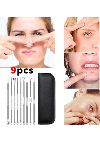 9 Adet/Takım Cilt Temizleyici Komedon (Yurt Dışından)