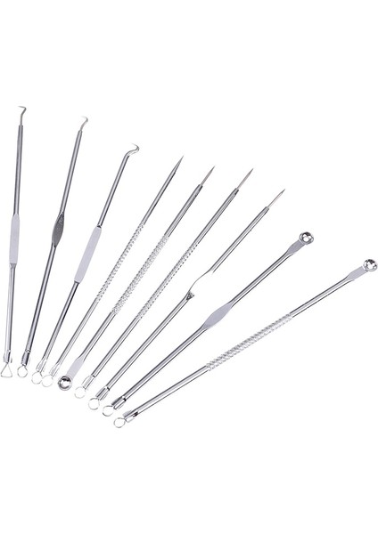 9 Adet Yüz Iğneler Komedon Temizleme Kiti Çift Kafa Yüz Bakımı Aracı (Yurt Dışından) indirimleri