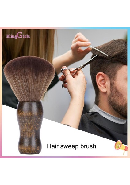 Saç Fırçası Pürüzsüz Yüzey Berber Temiz Duster Saç Süpürme Aracı (Yurt Dışından)