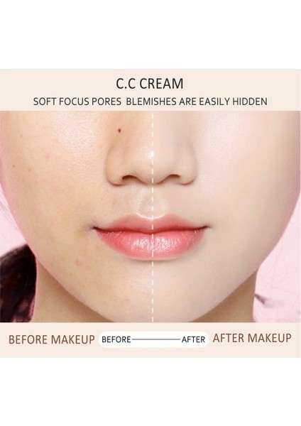Cc Cream Soft Makyaj Astarı Krem Nemlendirici Makyaj Fondötenleri Doğal Renk (Yurt Dışından) fırsatları