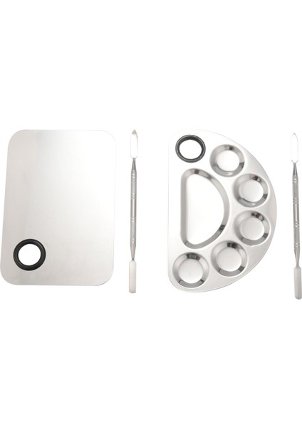 Makyaj Karıştırma Paleti Paslanmaz Çelik Kozmetik Paleti Profesyonel (Yurt Dışından)