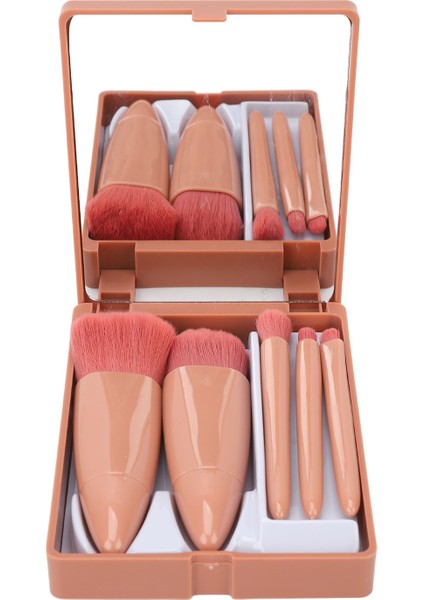 5 Adet Makyaj Fırça Seti Göz Farı Pudra Taşınabilir Komple Ayna Kozmetik Fırça Seti (Yurt Dışından) fiyatları
