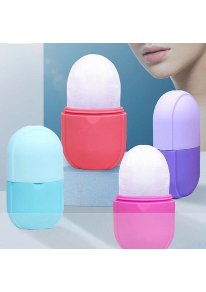 Yüz Buz Masajı Bardak Silindirler Silikon Kapsül Masajı Kas Terapisi Için Gök Mavisi + Açık Mavi (Yurt Dışından) modelleri