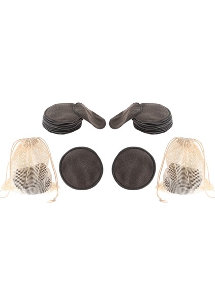 Nxfdsıoz 24 Adet Makyaj Temizleme Pamuk Ped Temizleme Yüz Pedi Aracı Yeniden Kullanılabilir Bambu Elyaf Yıkanabilir Mermi Pedleri (Yurt Dışından)