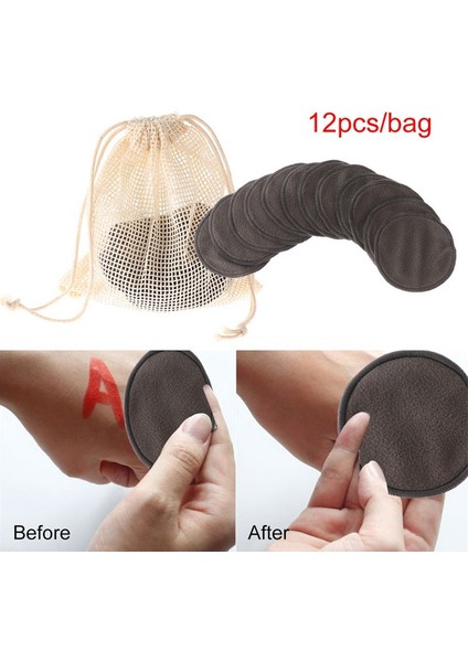 Nxfdsıoz 24 Adet Makyaj Temizleme Pamuk Ped Temizleme Yüz Pedi Aracı Yeniden Kullanılabilir Bambu Elyaf Yıkanabilir Mermi Pedleri (Yurt Dışından) modelleri