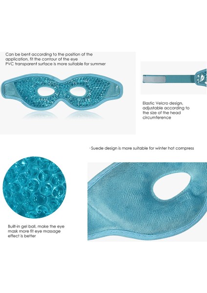 Adet Göz Maskesi Jel Soğutma Göz Uyku Maskesi (Yeşil B) (Yurt Dışından) fiyatları
