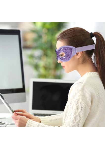 Adet Göz Maskesi Jel Soğutma Göz Uyku Maskesi (Yeşil B) (Yurt Dışından) indirimleri