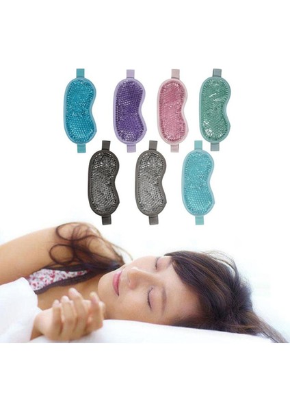 Jel Göz Maskesi Sıcak Soğuk Ayarlanabilir Askı Güzellik Jel Göz Maskesi Uyku Buz Gözlüğü Uyku Maskesipembe (Pembe) (Yurt Dışından) modelleri