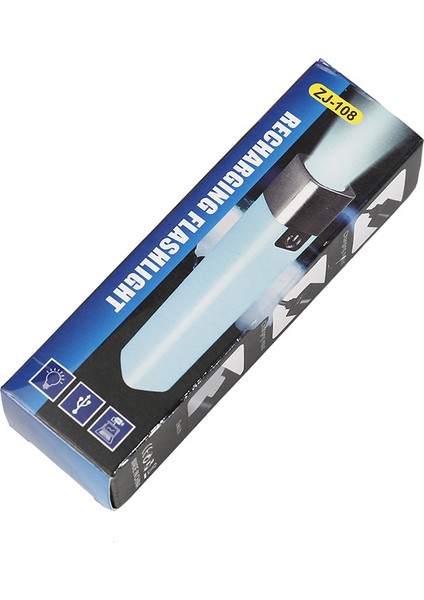 Alüminyum Alaşımlı Üç Modlu USB Şarj Edilebilir Işık Uzun Mesafe Aydınlatma 200M'YE Kadar Sıcak Satış (Yurt Dışından)