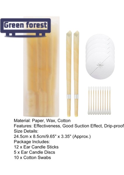 Yeşil Orman Kulak Temizleme Mumu Etkili Rahatlatıcı Temizleme Kulak Kiri Mumu (Yurt Dışından) modelleri