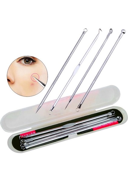 4 Adet/Takım Paslanmaz Çelik İğne Komedon Yüz Bakım Araçları (Yurt Dışından) fiyatları