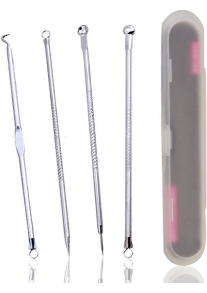 4 Adet/Takım Paslanmaz Çelik İğne Komedon Yüz Bakım Araçları (Yurt Dışından) fırsatları